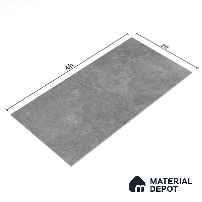 Stone Wall & Floor Tile TL 07613 D Kadappa Black 4 ft x 2 ft GVT Vitrified Matte Finish - 9 mm | 2 Random Design  Suitable For Living Room, Bedroom, Bathroom