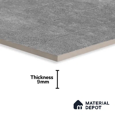 Stone Wall & Floor Tile TL 07613 D Kadappa Black 4 ft x 2 ft GVT Vitrified Matte Finish - 9 mm | 2 Random Design  Suitable For Living Room, Bedroom, Bathroom