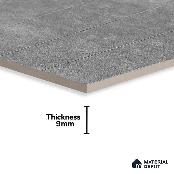 Stone Wall & Floor Tile TL 07613 D Kadappa Black 4 ft x 2 ft GVT Vitrified Matte Finish - 9 mm | 2 Random Design  Suitable For Living Room, Bedroom, Bathroom