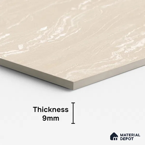Stone Wall & Floor Tile TL 09954 B 4 ft x 2 ft Beige Vitrified Matte Finish Tile - 9 mm | Ideal for Living Room,Bedroom,Bathroom,Kitchen