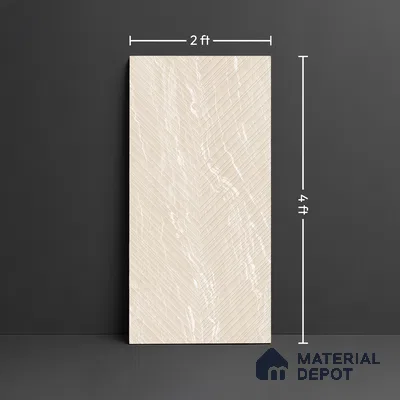 Punch Wall & Floor Tile TL 09954 4 ft x 2 ft Beige Vitrified Matte Finish Tile - 9 mm | Ideal for Living Room,Bedroom,Bathroom,Kitchen