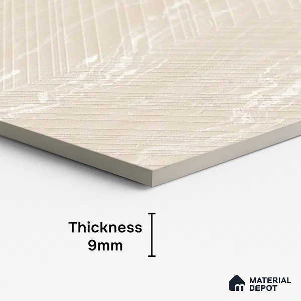 Punch Wall & Floor Tile TL 09954 4 ft x 2 ft Beige Vitrified Matte Finish Tile - 9 mm | Ideal for Living Room,Bedroom,Bathroom,Kitchen