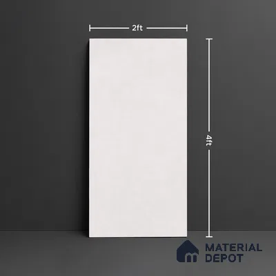 Plain Floor & Wall Tile TL 09919 B 4 ft x 2 ft Cream Vitrified Matte Finish Tile - 9 mm | Ideal for Living Room,Bedroom,Bathroom,Kitchen