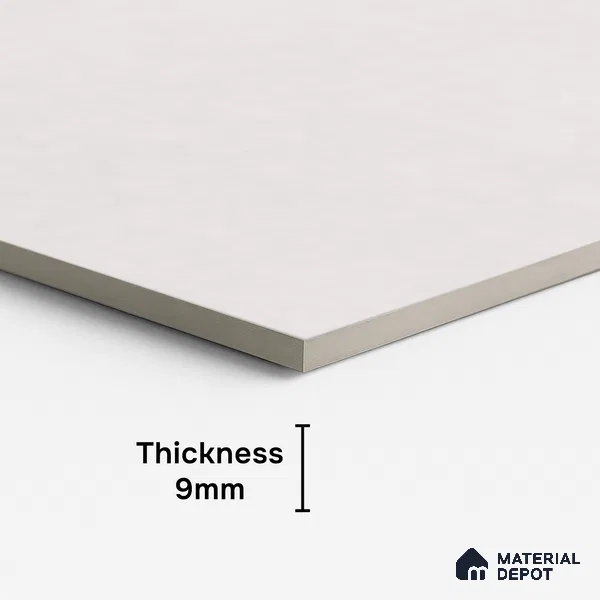 Plain Floor & Wall Tile TL 09919 B 4 ft x 2 ft Cream Vitrified Matte Finish Tile - 9 mm | Ideal for Living Room,Bedroom,Bathroom,Kitchen
