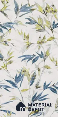 Floral Wall Tile TL 09919 White 4 ft x 2 ft Vitrified Matte Finish Tile - 9 mm | Suitable for Bathroom, Accent/Feature Wall, Kitchen