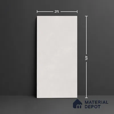 Cement Floor & Wall Tile TL 09979 4 ft x 2 ft Grey Vitrified Matte Finish Tile - 9 mm | Ideal for Living Room,Bedroom,Bathroom,Kitchen