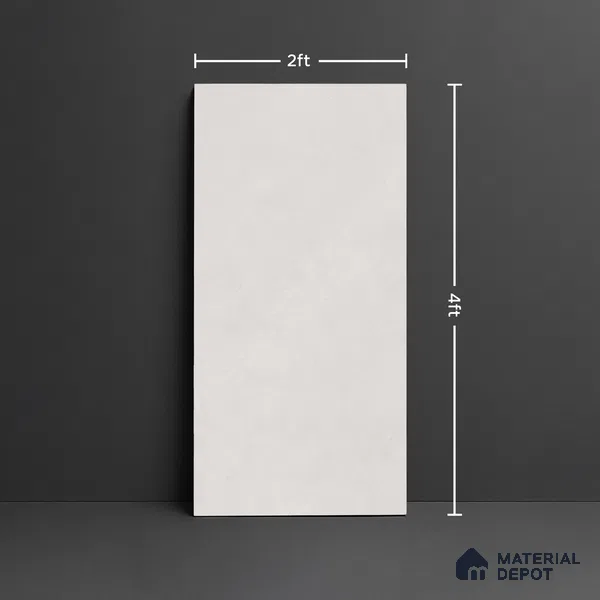 Cement Floor & Wall Tile TL 09979 4 ft x 2 ft Grey Vitrified Matte Finish Tile - 9 mm | Ideal for Living Room,Bedroom,Bathroom,Kitchen