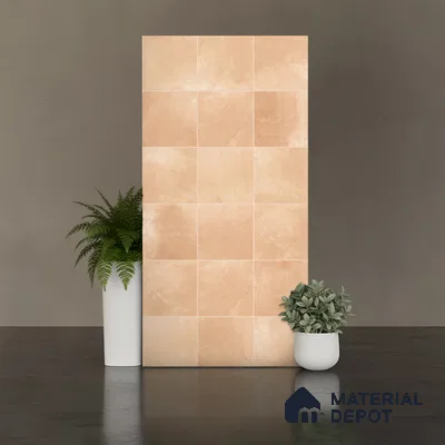 Cement Wall & Floor Tile TL 07474 D Faenza Pergamon Base 4 ft x 2 ft Pergamon Beige Vitrified Matte Finish Plain Tile - 9 mm | Ideal for Living Room, Bathroom, Kitchen
