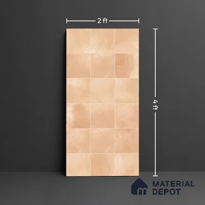 Cement Wall & Floor Tile TL 07474 D Faenza Pergamon Base 4 ft x 2 ft Pergamon Beige Vitrified Matte Finish Plain Tile - 9 mm | Ideal for Living Room, Bathroom, Kitchen