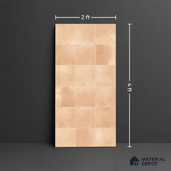 Cement Wall & Floor Tile TL 07474 D Faenza Pergamon Base 4 ft x 2 ft Pergamon Beige Vitrified Matte Finish Plain Tile - 9 mm | Ideal for Living Room, Bathroom, Kitchen