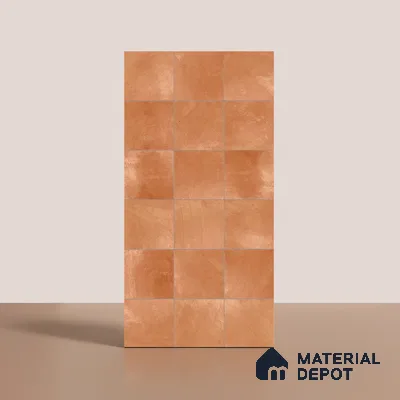Cement Wall & Floor Tile TL 07474 E Faenza Carmel Base 4 ft x 2 ft Carmel Brown Vitrified Matte Finish Plain Tile - 9 mm | Ideal for Living Room, Bathroom, Kitchen