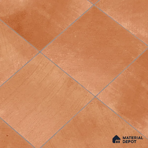 Cement Wall & Floor Tile TL 07474 E Faenza Carmel Base 4 ft x 2 ft Carmel Brown Vitrified Matte Finish Plain Tile - 9 mm | Ideal for Living Room, Bathroom, Kitchen