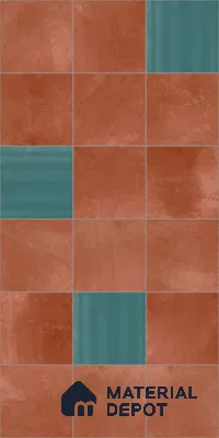Stone Wall & Floor Tile TL 07474 F Faenza Cotto 4 ft x 2 ft Cotto Vitrified Matte Finish Tile - 9 mm | Ideal for Living Room, Bathroom, Kitchen