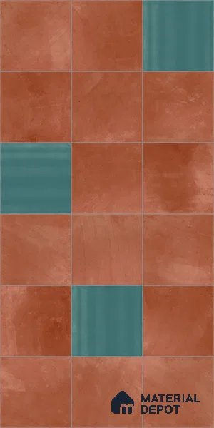 Stone Wall & Floor Tile TL 07474 F Faenza Cotto 4 ft x 2 ft Cotto Vitrified Matte Finish Tile - 9 mm | Ideal for Living Room, Bathroom, Kitchen