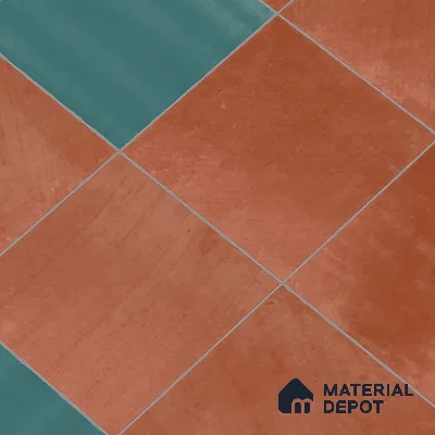 Stone Wall & Floor Tile TL 07474 F Faenza Cotto 4 ft x 2 ft Cotto Vitrified Matte Finish Tile - 9 mm | Ideal for Living Room, Bathroom, Kitchen