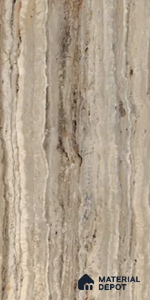 Stone Wall & Floor Tile TL 09930 4 ft x 2 ft Brown Vitrified Matte Finish Tile - 9 mm | Ideal for Living Room, Bedroom, Bathroom, Kitchen