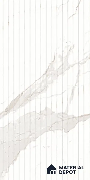 Patterned Look Wall & Floor Tile TL 10147 B Louver Satvario Milano 4 ft x 2 ft Vitrified Matte Finish - 9 mm