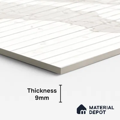 Patterned Look Wall & Floor Tile TL 10147 B Louver Satvario Milano 4 ft x 2 ft Vitrified Matte Finish - 9 mm