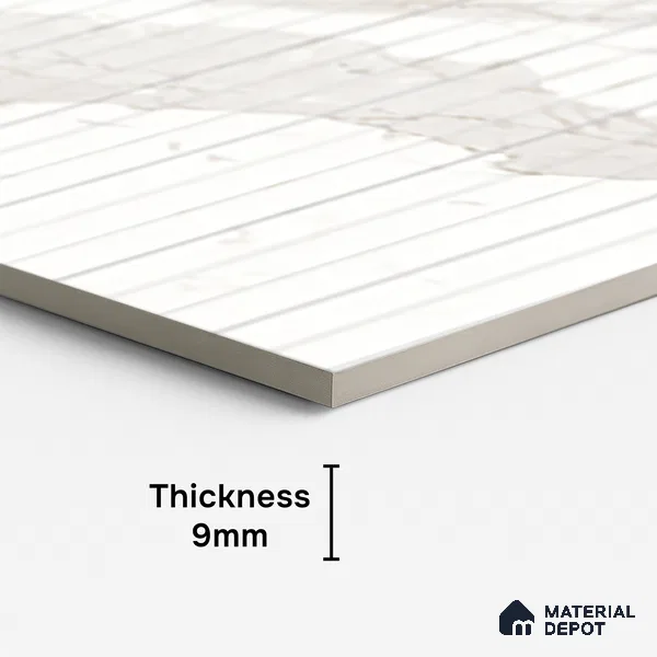 Patterned Look Wall & Floor Tile TL 10147 B Louver Satvario Milano 4 ft x 2 ft Vitrified Matte Finish - 9 mm