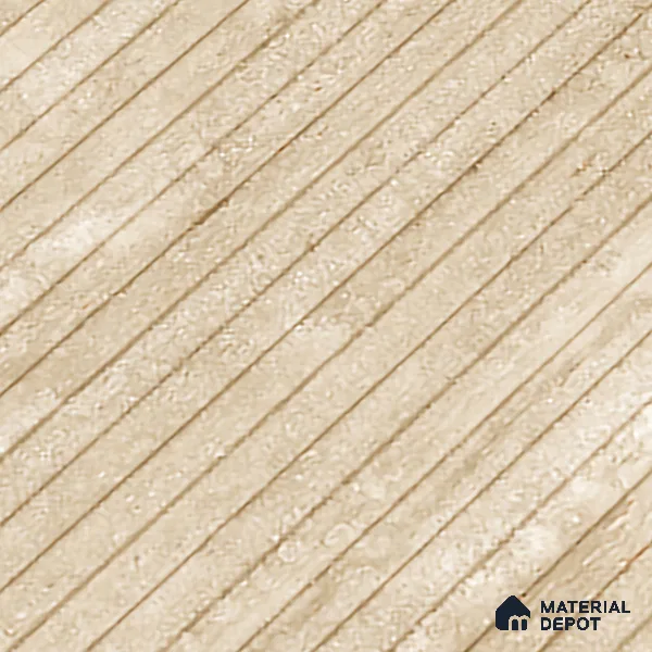 Patterned Look Wall & Floor Tile TL 10147 Louver Travertino Crema 4 ft x 2 ft Vitrified Matte Finish - 9 mm
