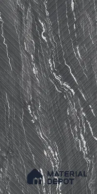 Punch Wall & Floor Tile TL 09956 4 ft x 2 ft Black Vitrified Matte Finish Tile - 9 mm | Ideal for Living Room,Bedroom,Bathroom,Kitchen