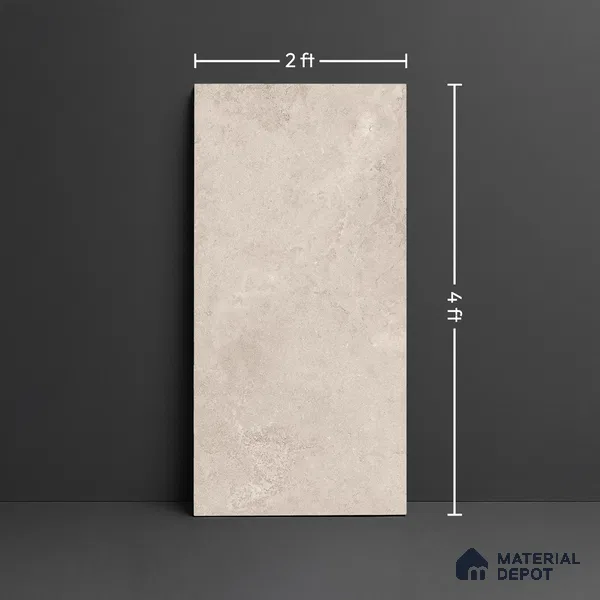 Punch Wall & Floor Tile TL 09942 B 4 ft x 2 ft Beige Vitrified Matte Finish Tile - 9 mm | Ideal for Living Room, Bedroom, Bathroom, Kitchen