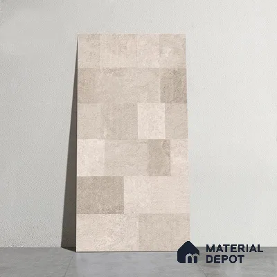 Punch Wall Tile TL 09942 4 ft x 2 ft Beige Vitrified Matte Finish Tile - 9 mm | Ideal for Living Room, Bedroom, Bathroom, Kitchen