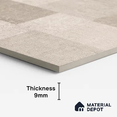 Punch Wall Tile TL 09942 4 ft x 2 ft Beige Vitrified Matte Finish Tile - 9 mm | Ideal for Living Room, Bedroom, Bathroom, Kitchen