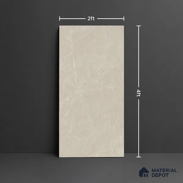 Stone Look Wall Tile TL 08108 B Moonstone Bianco Decor 4 ft x 2 ft Vitrified Matte Finish - 9 mm | Random 4