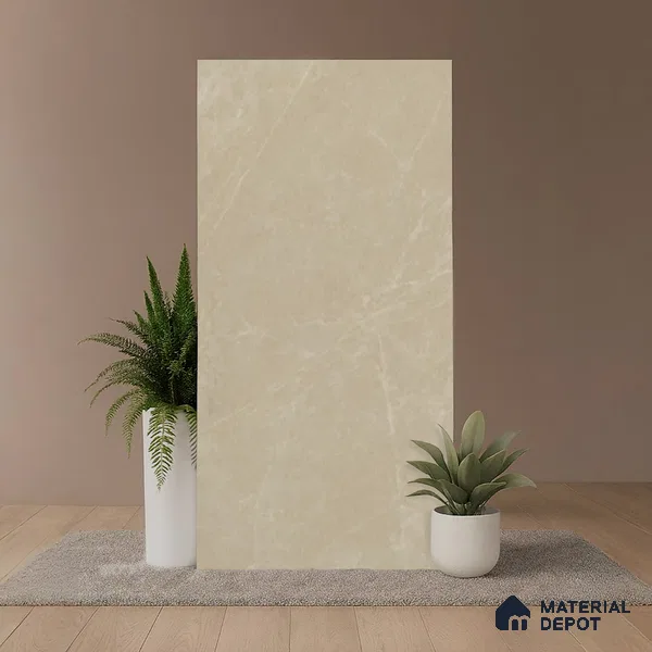 Punch Look Floor & Wall Tile TL 08108 Moonstone Bianco 4 ft x 2 ft Vitrified Matte Finish - 9 mm | Random 4