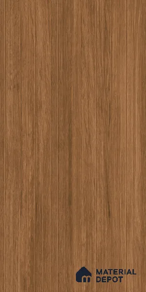 Wood Look Wall & Floor Tile TL 10146 B Louver Teak 4 ft x 2 ft Vitrified Matte Finish - 9 mm
