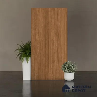Wood Look Wall & Floor Tile TL 10146 B Louver Teak 4 ft x 2 ft Vitrified Matte Finish - 9 mm