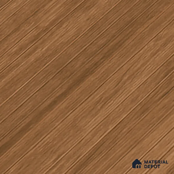 Wood Look Wall & Floor Tile TL 10146 B Louver Teak 4 ft x 2 ft Vitrified Matte Finish - 9 mm