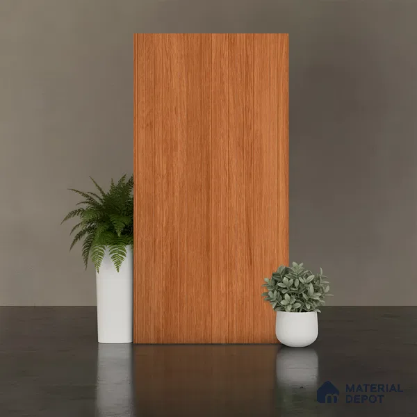 Wood Look Wall & Floor Tile TL 10146 Louver Cedar Rose 4 ft x 2 ft Vitrified Matte Finish - 9 mm