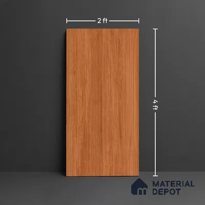 Wood Look Wall & Floor Tile TL 10146 Louver Cedar Rose 4 ft x 2 ft Vitrified Matte Finish - 9 mm