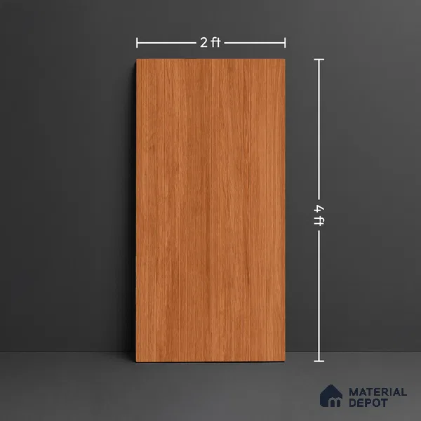 Wood Look Wall & Floor Tile TL 10146 Louver Cedar Rose 4 ft x 2 ft Vitrified Matte Finish - 9 mm