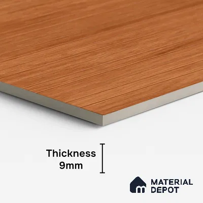 Wood Look Wall & Floor Tile TL 10146 Louver Cedar Rose 4 ft x 2 ft Vitrified Matte Finish - 9 mm