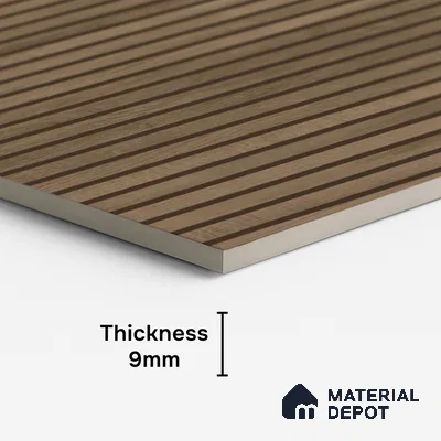 Punch Wall Tile TL 09953 4 ft x 2 ft Brown Vitrified Matte Finish Tile - 9 mm | Ideal for Living Room, Bedroom, Bathroom, Kitchen