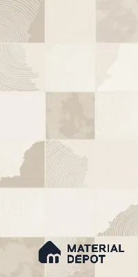 Patterned Look Wall Tile TL 08118 B SG Portugal Beige Decor 4 ft x 2 ft Vitrified Matte Finish - 9 mm | Random 4