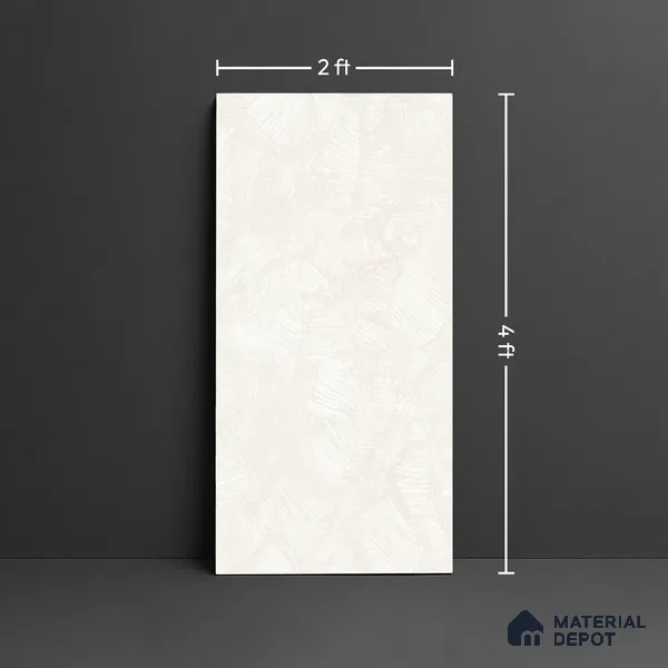 Patterned Look Wall Tile TL 08118 C SG Portugal Beige Decor 02 Endless 4 ft x 2 ft Vitrified Matte Finish - 9 mm
