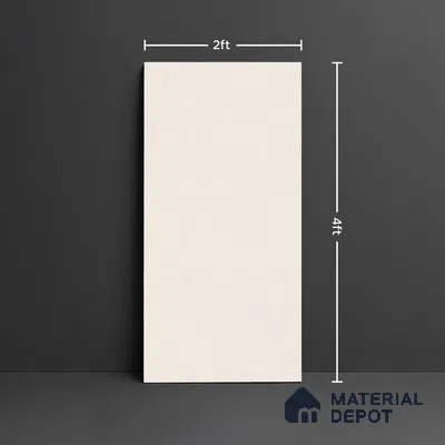 Plain Look Floor & Wall Tile TL 08118 S Portugal Beige 4 ft x 2 ft Vitrified Matte Finish - 9 mm | Random 6