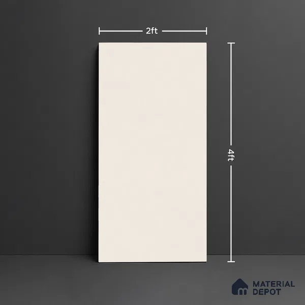 Plain Look Floor & Wall Tile TL 08118 S Portugal Beige 4 ft x 2 ft Vitrified Matte Finish - 9 mm | Random 6