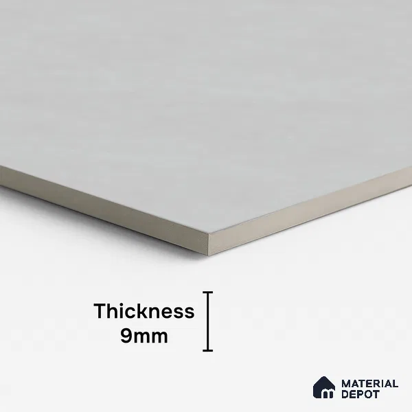 Plain Look Floor & Wall Tile TL 08120 S Ontario Grey 4 ft x 2 ft Vitrified Matte Finish - 9 mm | Random 6