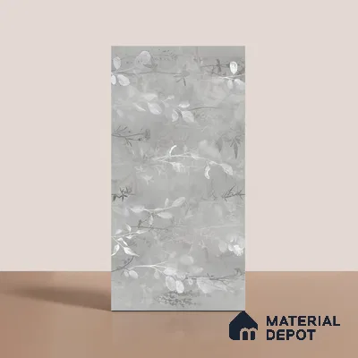 Tropical Wall Tile TL 08107 B Wilton Grey Decor Endless 4 ft x 2 ft Vitrified Matte Finish - 9 mm | 3 Random Design | Suitable for Bathroom, Accent/Feature Wall, Bedroom