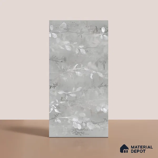 Tropical Wall Tile TL 08107 B Wilton Grey Decor Endless 4 ft x 2 ft Vitrified Matte Finish - 9 mm | 3 Random Design | Suitable for Bathroom, Accent/Feature Wall, Bedroom