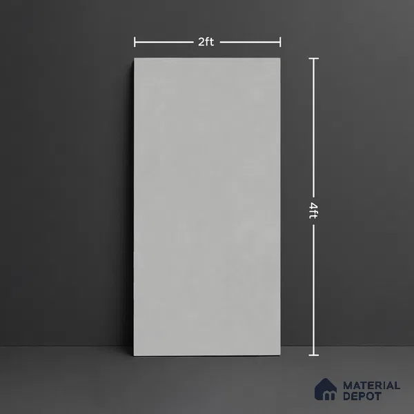 Plain Look Floor & Wall Tile TL 08107 Wilton Grey 4 ft x 2 ft Vitrified Matte Finish - 9 mm | Random 8