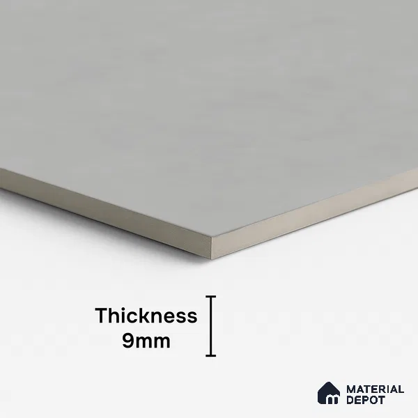 Plain Look Floor & Wall Tile TL 08107 Wilton Grey 4 ft x 2 ft Vitrified Matte Finish - 9 mm | Random 8