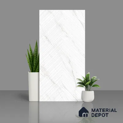 Punch Wall & Floor Tile TL 09955 4 ft x 2 ft White Vitrified Matte Finish Tile - 9 mm | Ideal for Living Room,Bedroom,Bathroom,Kitchen