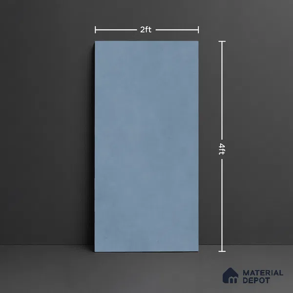 Plain Look Floor & Wall Tile TL 08103 Syria Sky 4 ft x 2 ft Vitrified Matte Finish - 9 mm | Random 8