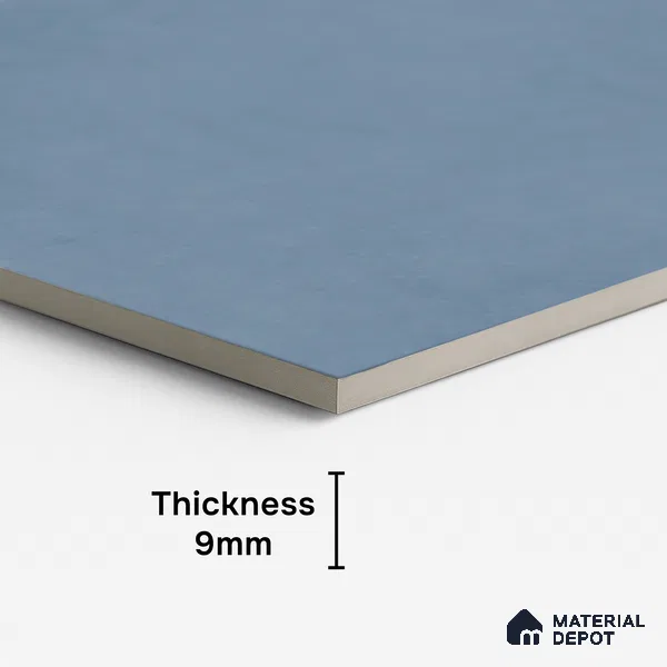 Plain Look Floor & Wall Tile TL 08103 Syria Sky 4 ft x 2 ft Vitrified Matte Finish - 9 mm | Random 8